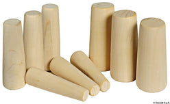 Serie di 10 coni in legno 8-38 mm